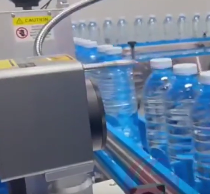 Mineral water laser coding machine